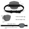 Cyan Silicone Dog Training Treat Pouch with Adjustable Waist Belt Hands-Free Pet Reward Bag for Outdoor Walks