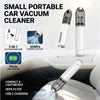 White Mini Wireless Handheld Vacuum Cleaner——Wireless Mini Dust Cleaner with Strong Suction, USB Type C Charging and Multi Purpose Cleaning Attachments