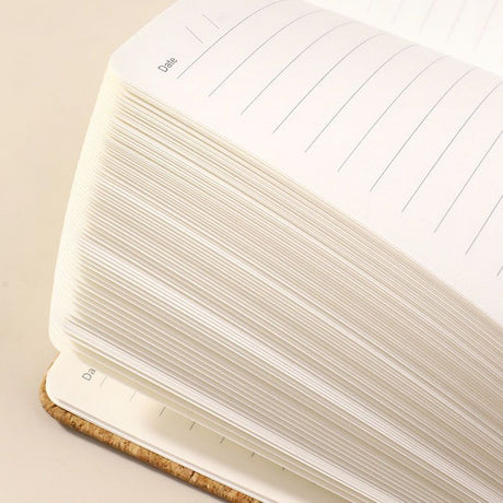 White Eco-Friendly Cork A5 Notebook Gift Set with Matching Pen Business Journal Office Meeting Writing Gift