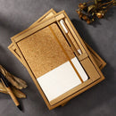 White Eco-Friendly Cork A5 Notebook Gift Set with Matching Pen Business Journal Office Meeting Writing Gift