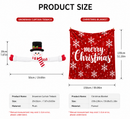 Christmas Flannel Throw Blanket and Snowman Curtain Tieback Set, 150*130cm Thick Fleece Sofa Blanket with 2 Plush Snowman Velcro Curtain Holders for Holiday Home Decor
