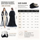 Wearable Electric Heated Blanket with Foot Pocket 127x177cm and Suede Fleece Slippers Set AU 11-12, Winter Warm Home Comfort Bundle