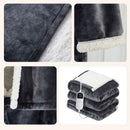 Wearable Electric Heated Blanket with Sleeves and Foot Pocket 127x177cm Smart Temperature Control Throw