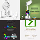 Study Smarter Bundle LED Reading Lamp with Smart Display Pen Holders & Red Magnetic Countdown Timer