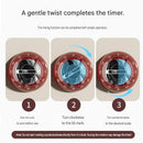 Red 60-Minute Magnetic Mechanical Kitchen Timer Countdown Clock for Cooking, Study, Productivity and Time Management