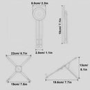 Gray Foldable Magnetic Phone & Tablet Stand Aluminium Alloy Laptop Holder Adjustable Desktop Stand for Mobile Phone, Tablet and Notebook