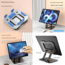 Study Focus Timer (White) and Foldable Metal Tablet Stand (Silver) Set, Mechanical Countdown Timer with Adjustable Aluminium Alloy Device Holder