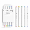 Pastel Dual Tip Highlighter Pen Set 5 Colours with Storage Case, Macaron Mildliner Marker Pens for Study Notes Journaling Planning and Office Use