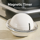 Beige Retro Planet Mechanical Kitchen Timer Magnetic Countdown Clock Battery-Free Metal Core Loud Alarm for Cooking Study