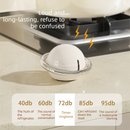 Beige Retro Planet Mechanical Kitchen Timer Magnetic Countdown Clock Battery-Free Metal Core Loud Alarm for Cooking Study