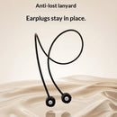 White Luxury Diamond-Encrusted Noise Reduction Earplugs with Anti-Lost Lanyard - Soft Silicone Sleep & Study Ear Plugs for Comfortable Silence