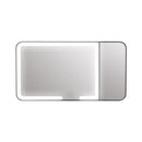 Black LED Car Sun Visor Makeup Mirror with 5x Magnification & Touch Lighting - Rechargeable Vanity Mirror for Travel & Daily Use