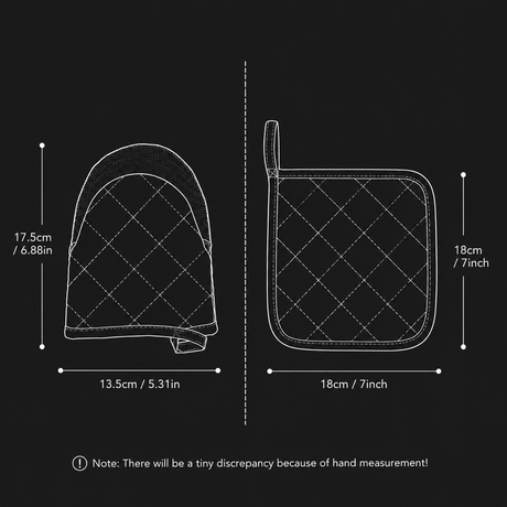 Red Heat Resistant Oven Mitts Set 1 Pair and 4 Pot Holders Quilted Cotton Kitchen Heat Protection Gloves and Pads Silver Coated Non Slip Baking Cooking Kitchen Accessories