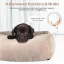 Camel Small & Medium Pet Bed - Washable Rectangle Dog Bed with Bolstered Walls and Anti-Slip Bottom, S (60×45×14cm)