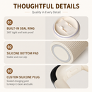 White Electric Self Stirring Mug with Temperature Display Type-C Rechargeable Insulated Coffee Mixing Cup Portable Magnetic Stirring Mug for Coffee Milk Protein Shake Home Office Use