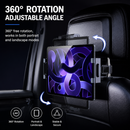 360° Rotating Car Back Seat Tablet & Phone Holder – Adjustable Headrest Mount for 4.7–12.9 Inch Devices, Universal Car Rear Entertainment Stand