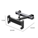 360° Rotating Car Back Seat Tablet & Phone Holder – Adjustable Headrest Mount for 4.7–12.9 Inch Devices, Universal Car Rear Entertainment Stand