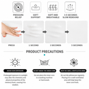 Ergonomic Car Neck Pillow Memory Foam Headrest Cushion (Grey Mint Green) Adjustable Strap Breathable Neck Support Car Seat Travel Comfort Accessories