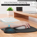 Gradient Blue silicone wrist rest with 20-in-1 electronics cleaning kit - portable multi-functional brush set, ergonomic mouse pad, suitable for office and travel.