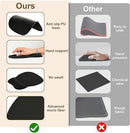 Gradient Light Blue silicone wrist rest with 20-in-1 electronics cleaning kit - portable multi-functional brush set, ergonomic mouse pad, suitable for office and travel.