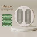 Beige USB Heated Foot Massager Foot Warmer Mat Electric Foot Heating Pad with Vibration Modes 3 Heat Levels 45C 50C 55C for Home Office Winter Comfort Portable Compact Design