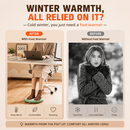 Beige USB Heated Foot Massager Foot Warmer Mat Electric Foot Heating Pad with Vibration Modes 3 Heat Levels 45C 50C 55C for Home Office Winter Comfort Portable Compact Design