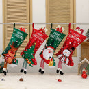 Christmas tree Hanging Stocking - Festive Red Christmas tree Design Hanging Sock with Dangling Legs Plush Holiday Fireplace Tree Decoration Gift Storage Bag for Home Seasonal Decor