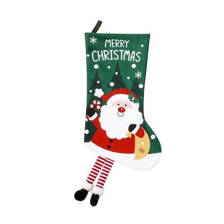 White Knitted Christmas Tree Skirt & Santa Stocking Combo Set Festive Holiday Home Decor Reusable Xmas Decoration Fireplace Tree Base Cover Gift Ready Seasonal Ornament