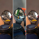 Bicycle Wrist Rearview Mirror 360 Rotatable - Adjustable Wrist Mounted Convex Cycling Mirror, 360 degree Rotation, Arm Strap Handlebar Mount, Cycling Safety for Urban Commuting and Travel Use