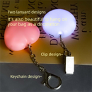 Heart Touch Sensor LED Keychain Light + Pink Mini Can Humidifier Aromatherapy Diffuser Set Portable USB Mist Night Light Keyring Decoration Gift