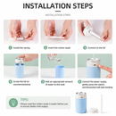 Green USB Rechargeable Humidifier Aroma Diffuser Mini Can Mist Maker Portable Car Home Desktop Air Moisturizer with LED Light