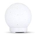 Moon Light Humidifier Aroma Diffuser (White base version) with LED Night Light, USB Desktop Essential Oil Diffuser Cool Mist Maker for Bedroom Office Home Relaxation