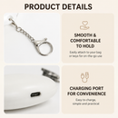 Yellow Touch Activated Heart Keychain Light - Cute Portable LED Night Light Rechargeable Bag Charm Lamp Romantic Gift for Girls Bedroom Decoration Travel Use