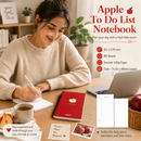 Fruit Series To Do List Notebook (Apple) – Spiral Bound Journal with Cute Fruit Cover, 80 Sheets, Portable Planner for Daily Notes, Study, Office and Personal Organisation