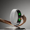 Smart Ring Size 12 (Silver) – Frosted Silver Wellness Tracker with Heart Rate, Blood Oxygen, Sleep, Steps and Mood Monitoring, IP68 Waterproof USB Magnetic Charging Ring