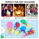 200 Piece Party Whistle and Blowout Set - 100 Whistle Balloons and 100 Party Blowers, Colourful Party Favors for Birthday Parties, Celebrations, Games and Loot Bags