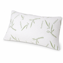 Bamboo Fibre Pillow Protector Cover - 1 Piece Zip Closure Pillowcase 48x75cm for Home Bedding