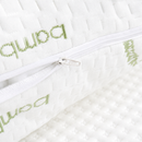 Bamboo Fibre Pillow Protector Cover - 1 Piece Zip Closure Pillowcase 48x75cm for Home Bedding