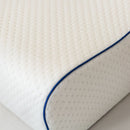 Memory Foam Pillow - 1 Piece Cervical Support Pillow with Bamboo Fibre Fabric 60x40x16/14cm for Home Sleeping