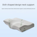 Single Butterfly Memory Foam Pillow - Ergonomic Neck Support Cushion with Removable Bamboo Fibre Cover 62x34x11/8cm for Sleeping