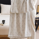 Silver Bamboo Fibre Summer Blanket - Vine Pattern Cooling Throw Blanket 150x200cm Lightweight Breathable Summer Quilt