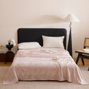 Bamboo Fibre Cooling Blanket Pink Bamboo Pattern 150x200cm for Summer Bed and Air Conditioned Rooms