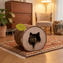 Tree Hollow Felt Cat Cave Cat Bed - Cozy Enclosed Sleeping and Resting Space for Indoor Cats