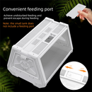 White Desktop Reptile Terrarium Enclosure 35X25.5X22cm with Double Door Opening and Ventilation for Small Reptiles, Amphibians and Plants