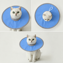 Pure Blue Soft Waterproof Elizabethan Collar for Cats & Dogs S Size - Adjustable Anti-Licking Recovery Cone After Surgery