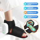 Air Compression Heated Foot Massager, Sole & Ankle Dual Zone Kneading with 4 Intensities, 4 Temp and 3 Airbag Massage Modes - Cordless USB Rechargeable and 360°Wrap Around Design for Home Relaxation Gift & Pain Relief Therapy