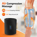 Air Compression Heated Calf Massager, with 3 Intensities, 3 Temp and 3 Airbag Massage Modes - Cordless USB Rechargeable and 360°Wrap Around Design for Home Relaxation Gift & Pain Relief Therapy