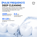 Black Rechargeable Water Flosser Oral Irrigator with 3 Pressure Modes & 4 Nozzles - 380ml Detachable Tank, Type-C Charging, 0.6MM Fine Water Flow and 1600 Pulses Per Minute