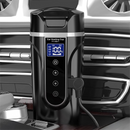 500ML White Large Stainless Steel Car Electric Heated Travel Mug - 12V & 24V Vehicle Smart Insluted Cup with 100℃ Control, 270° Flip Lid, LCD Touch Display and Leak Resistant Design