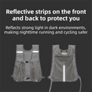 Green Lightweight Running Hydration Vest Backpack - Breathable Mesh Reflective Sports Pack with 4 Straps, Water Bottle / Phone Holder and Back Zipper Pocket for Marathon Hiking Cycling Trail Running